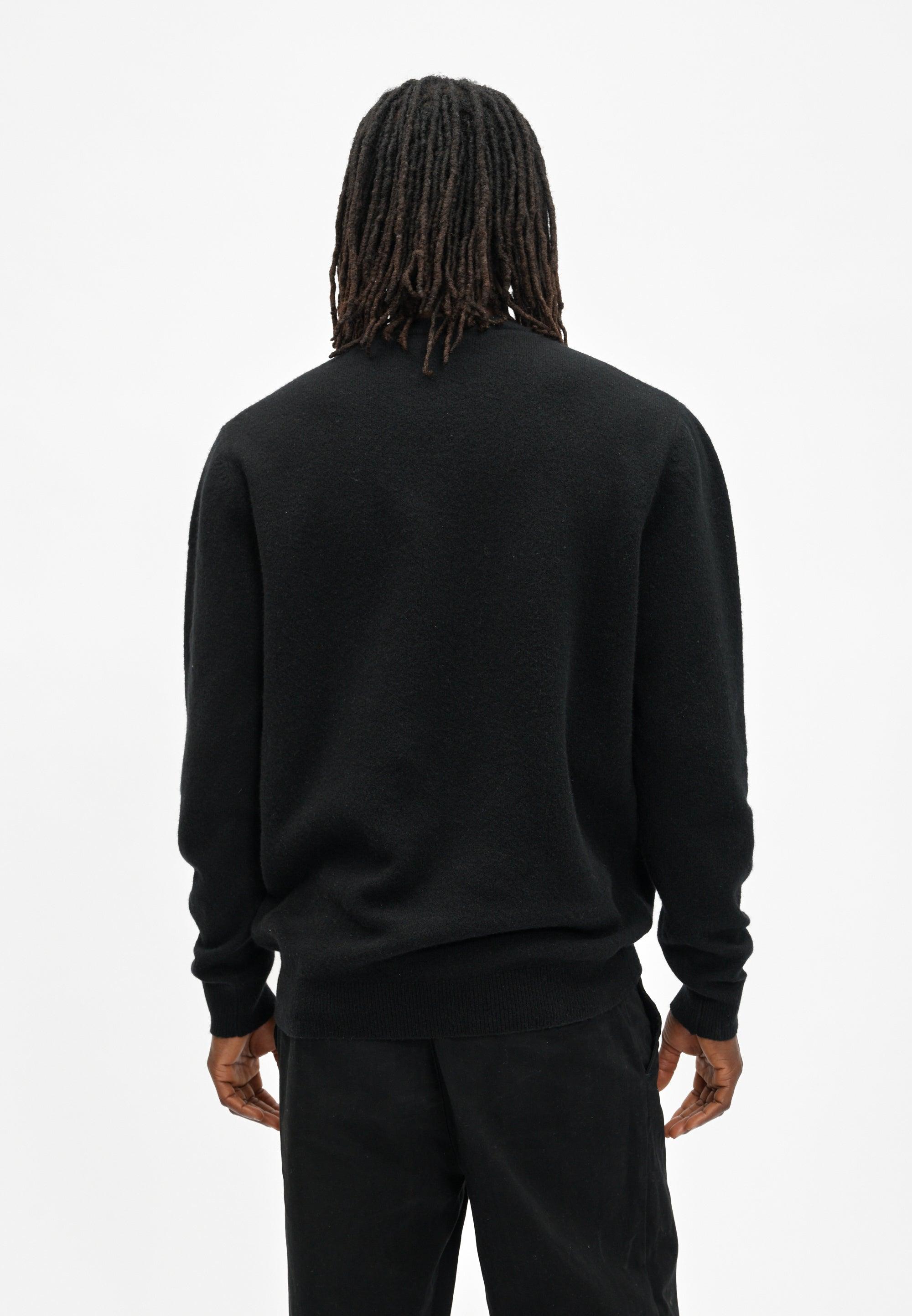 Cleptomanicx Soft Knit Black Strickpullover Herren schwarz